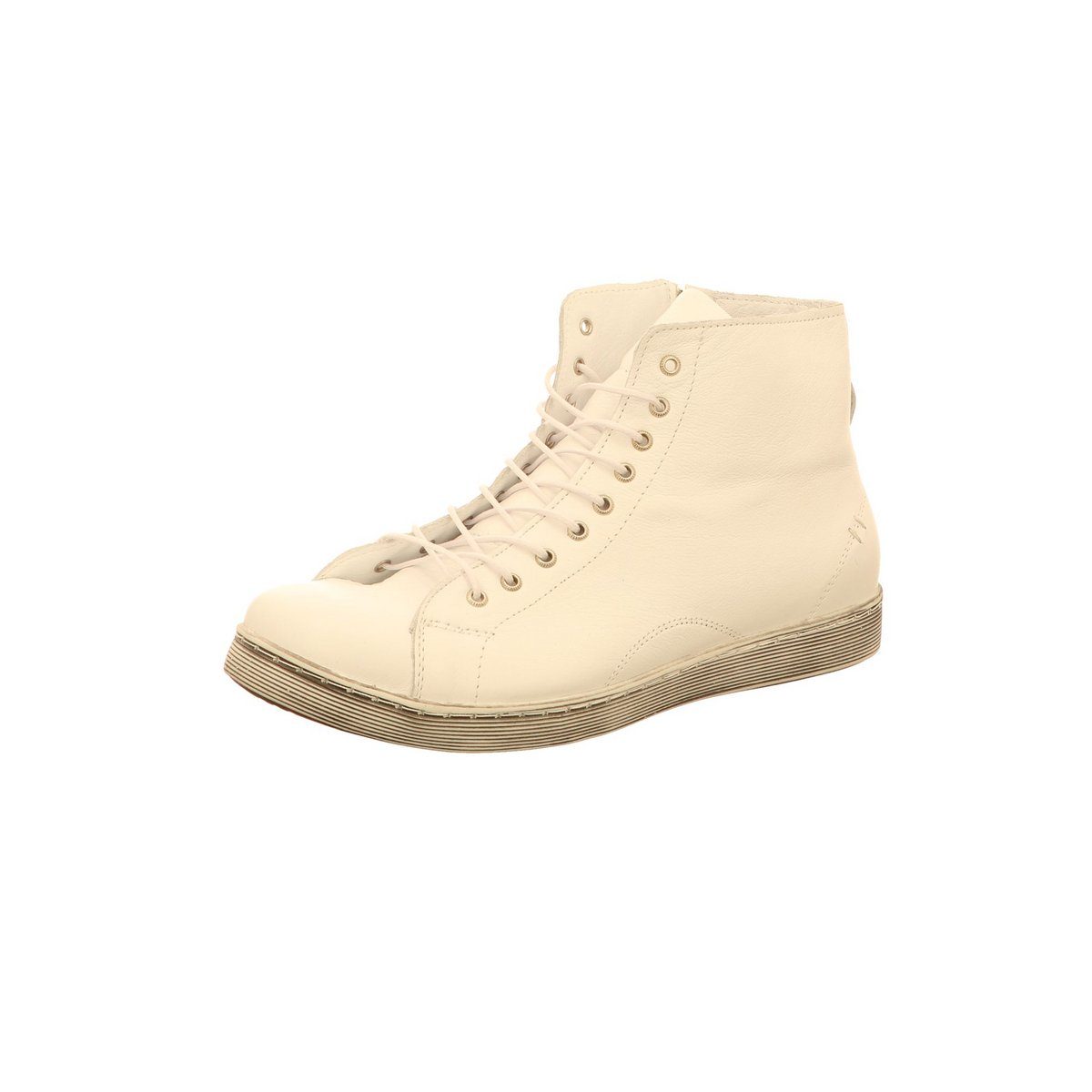 Schnür-Stiefeletten für Damen in weiß Stiefelette