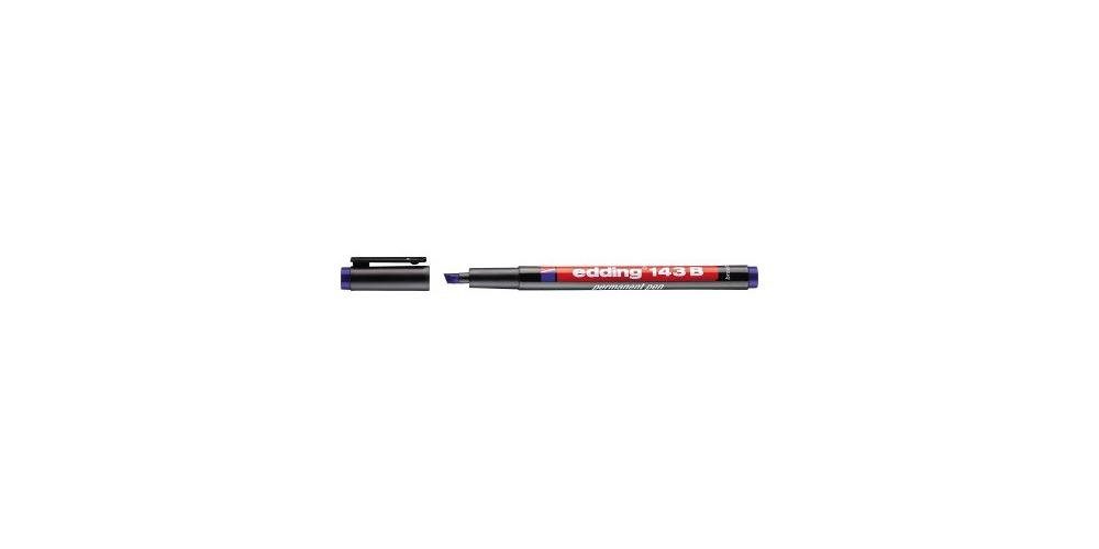 edding Folienstift Folienstift 143 nicht B blau dokumentenecht 1-3mm