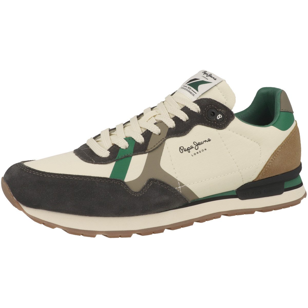Pepe Jeans Brit Cove Herren Sneaker Turnschuhe, Sportschuhe, Freizeitschuhe, Halbschuhe, Schnürschuhe
