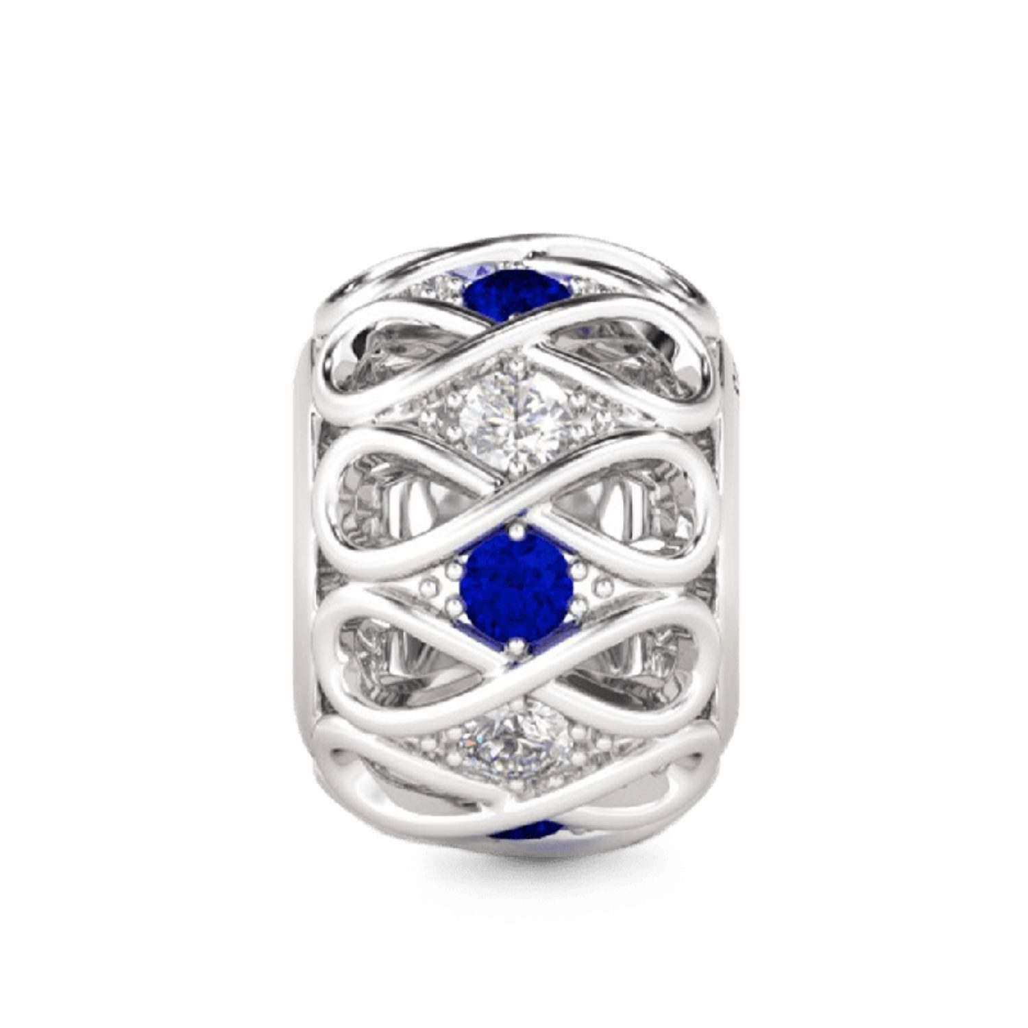Gnoce Bead Gnoce Charm Infinity AKCS88 Silber