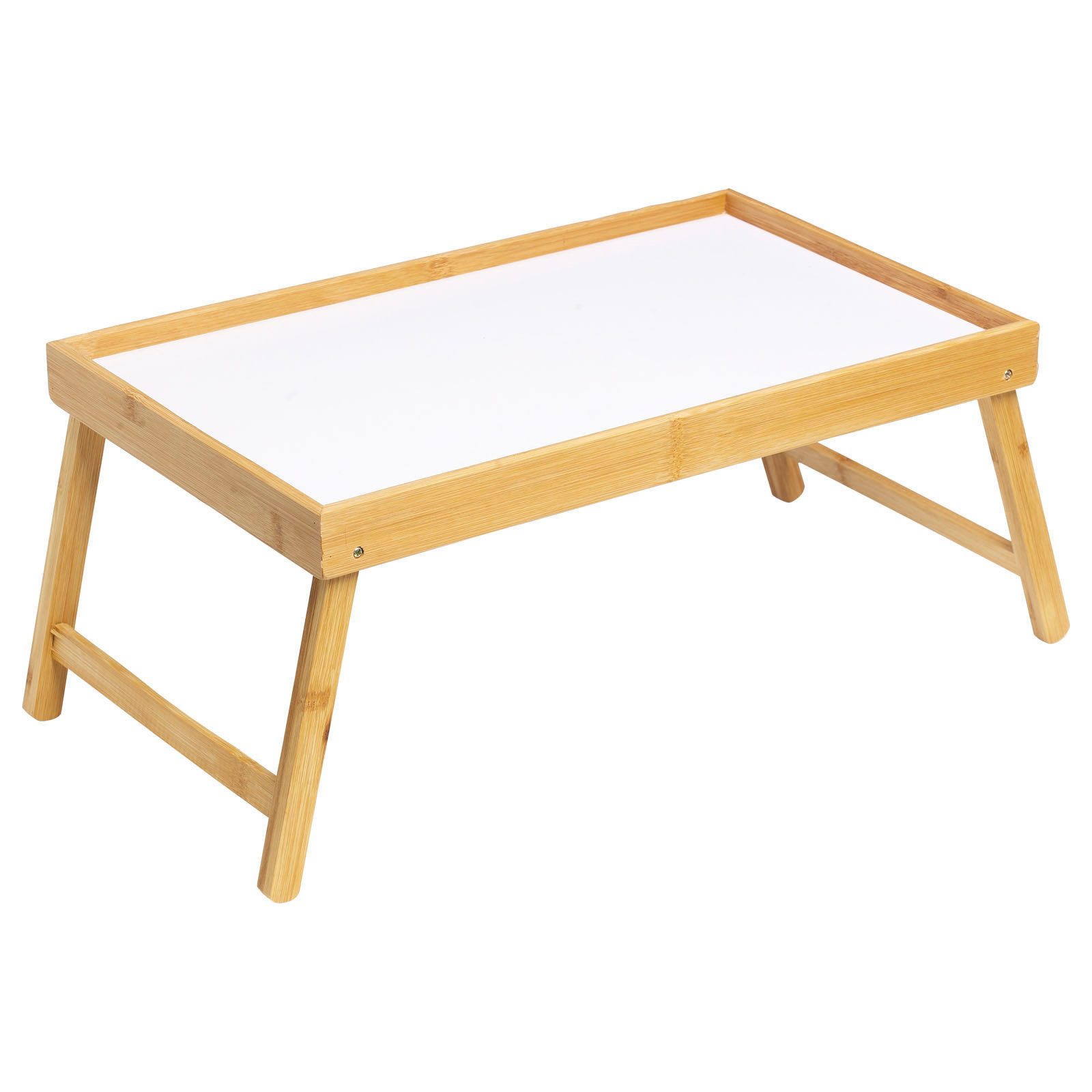 HAC24 Tabletttisch Betttablett Serviertablett fürs Frühstücks Frühstückstablett (1-St), Mit Klappbaren Beinen, 50 x 30 x 22 cm