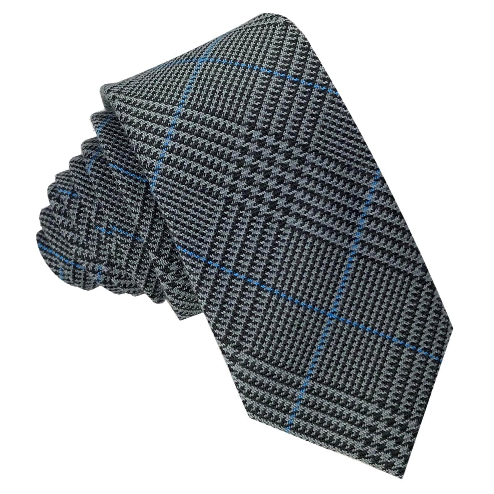 GASSANI Krawatte Herren-Krawatte Kariert, Karo-Krawatte z. Anzug Sakko Schmal Slim (1-St., Tweed-Krawatte, Sportlich, Modern, Schotten-Karo, Tartan-Muster) Woll-Schlips 6cm Schmale Retro Wollkrawatte, Schlips Binder Wolle