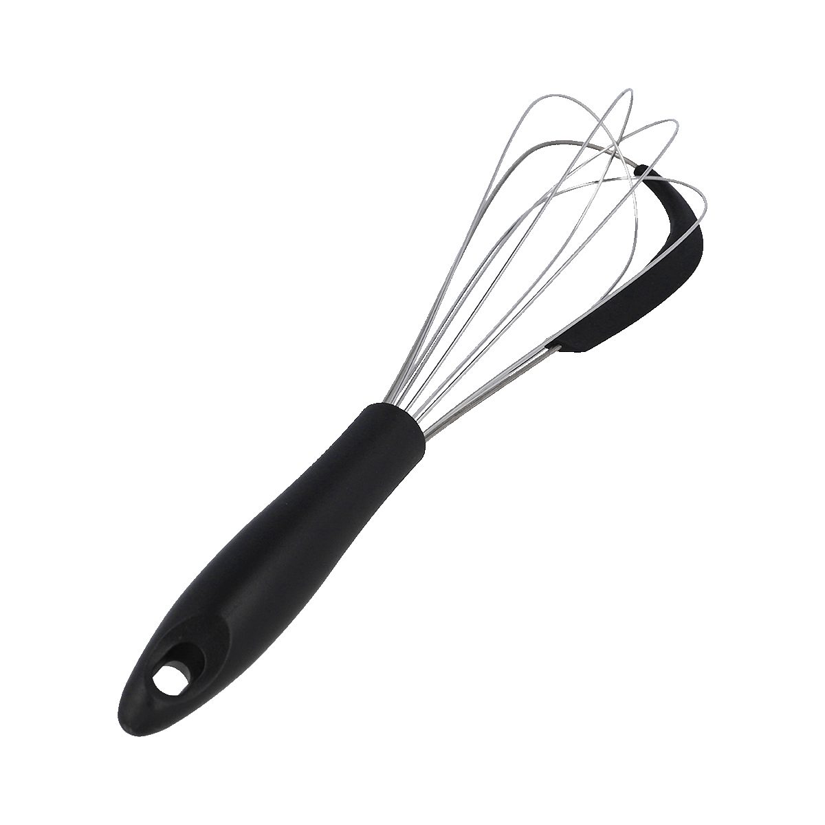 EUROHOME Schneebesen Schaumschläger Carmen mit Silikonkante gegen Zerkratzen - Rostfrei, Rührer Mixer mit ergonomischem Kunststoffgriff