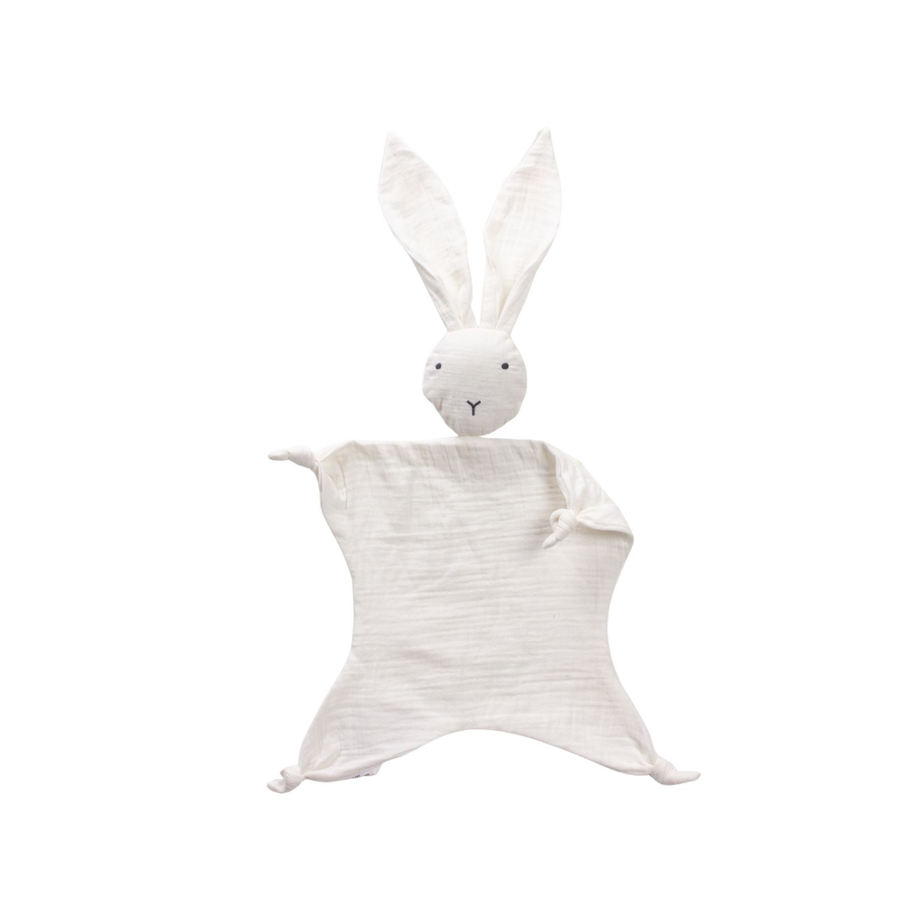Bebekevi Schmusetuch Schmusetuch Hase aus Musselin, 2-lagig, Kuschel- & Schlafbegleiter