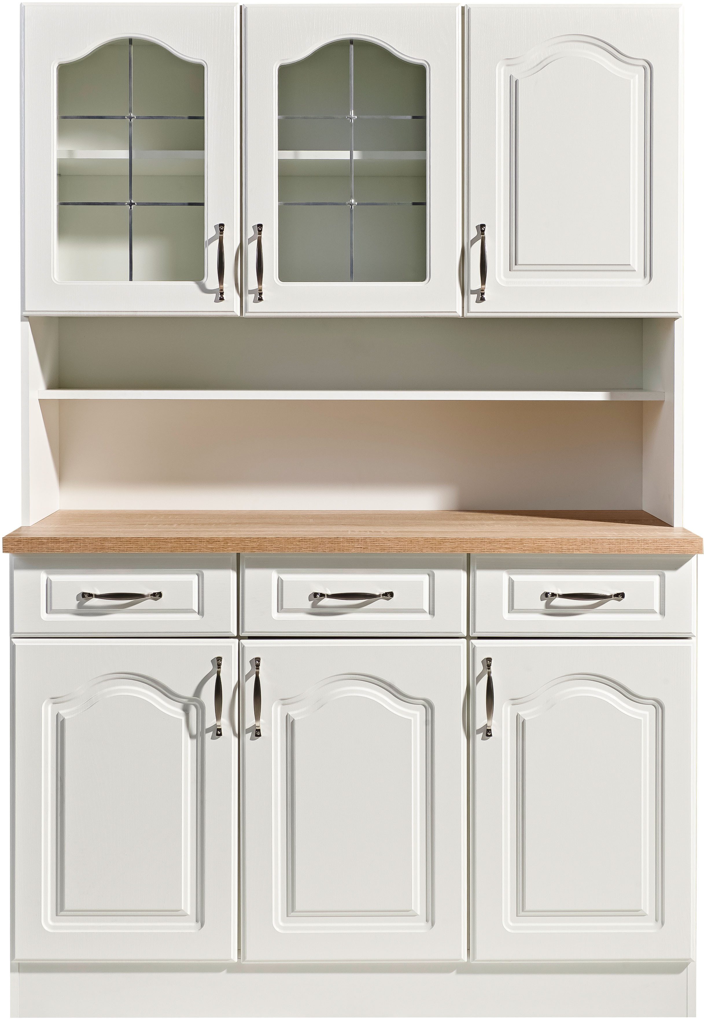 wiho Küchen Küchenbuffet Linz 120 cm breit, in Landhaus-Optik