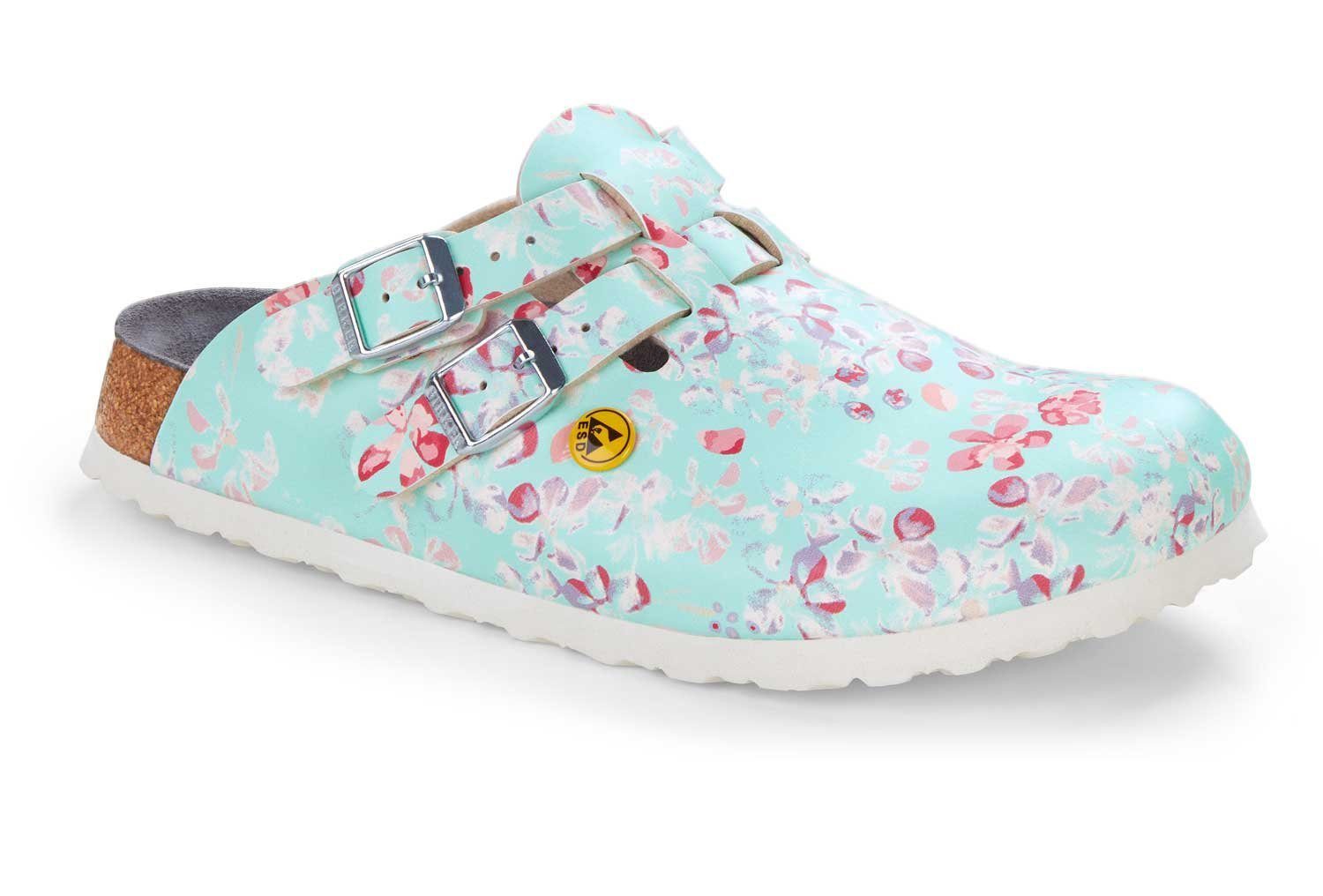 Birkenstock Birkenstock Kay ESD Flower Mint Pantolette günstig online kaufen