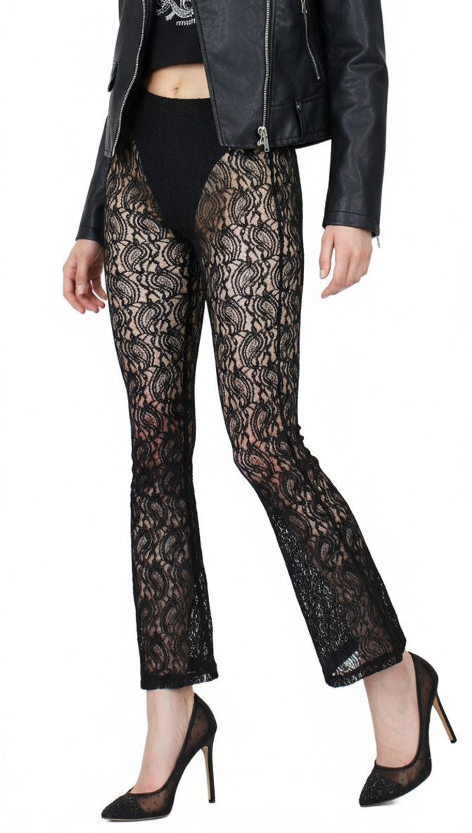dy_mode Schlaghose Damen Netzleggings Schlaghose – günstig online kaufen