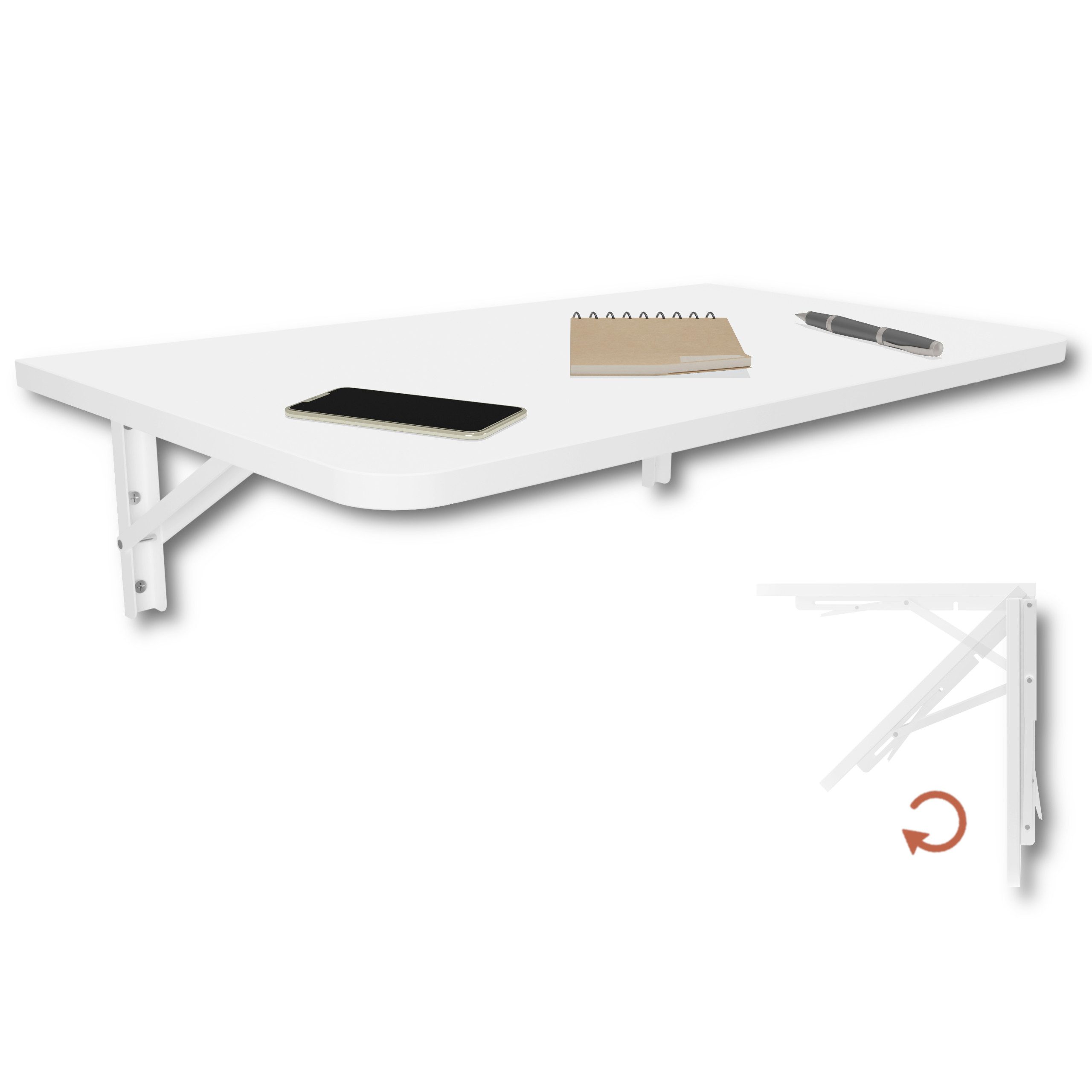 KDR Produktgestaltung Klapptisch 70x40 Wandklapptisch Esstisch Küchentisch günstig online kaufen