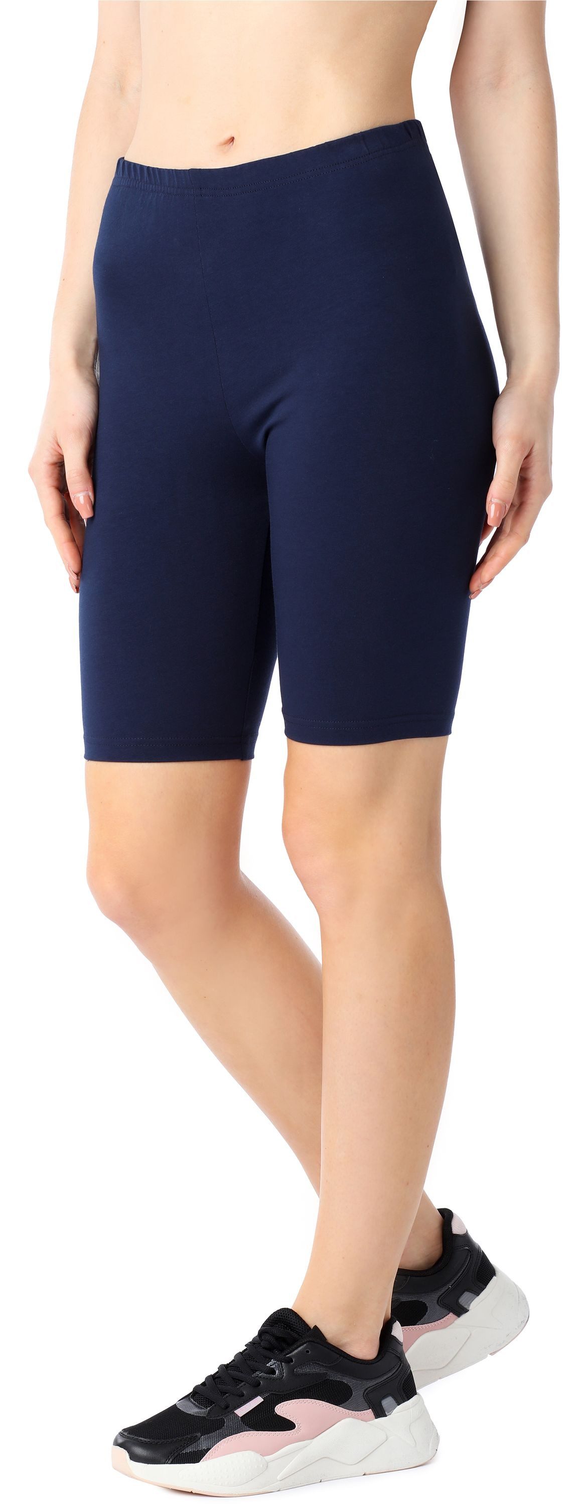 Bellivalini Leggings Damen Kurze Leggings aus Bio-Baumwolle BLV50-185 (1-tlg) elastischer Bund