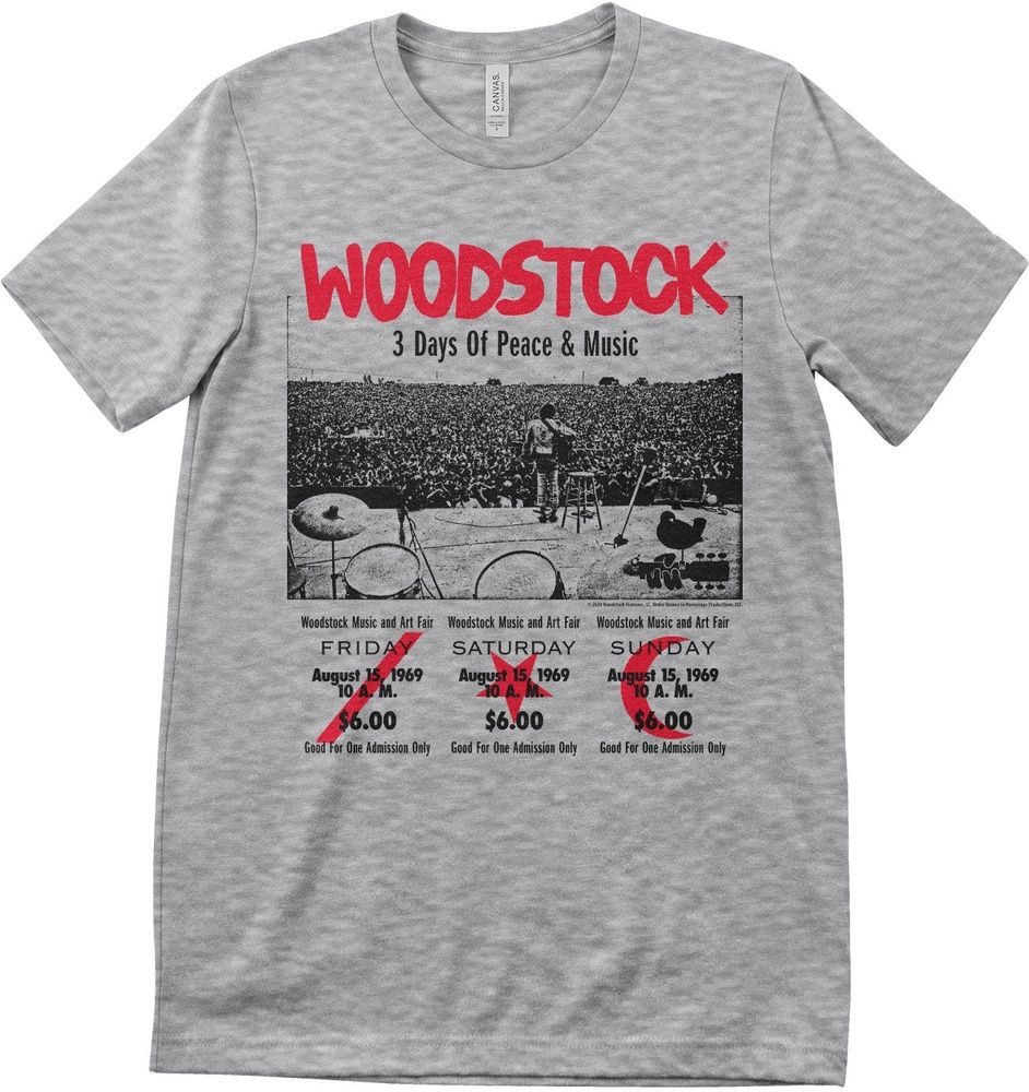 Woodstock T-Shirt 3 Day Ticket T-Shirt