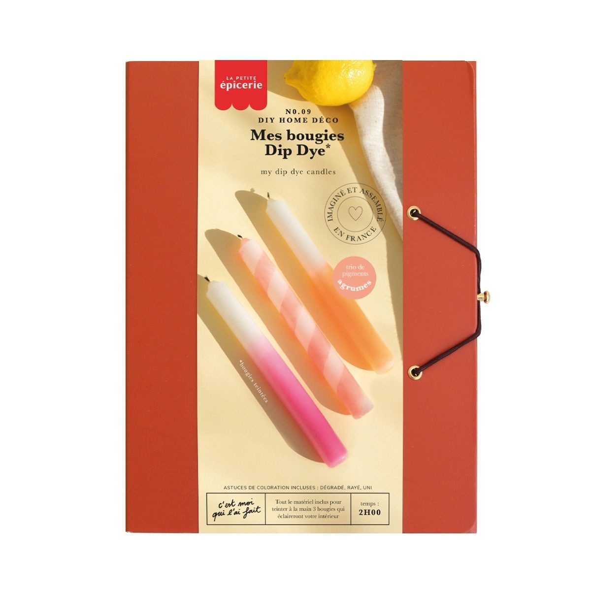 La Petite Epicerie Kreativset DIY-Kerzenset 3 Stück, zum Bemalen & Gestalten, kreatives Set