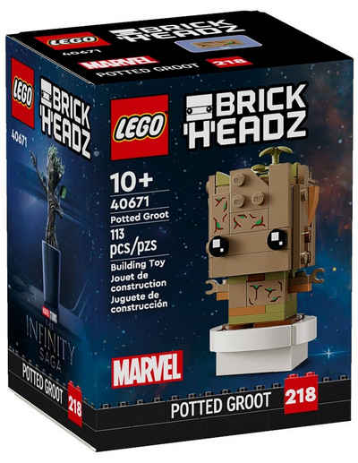 LEGO® Konstruktionsspielsteine LEGO® BrickHeadz 40671 Groot im Topf