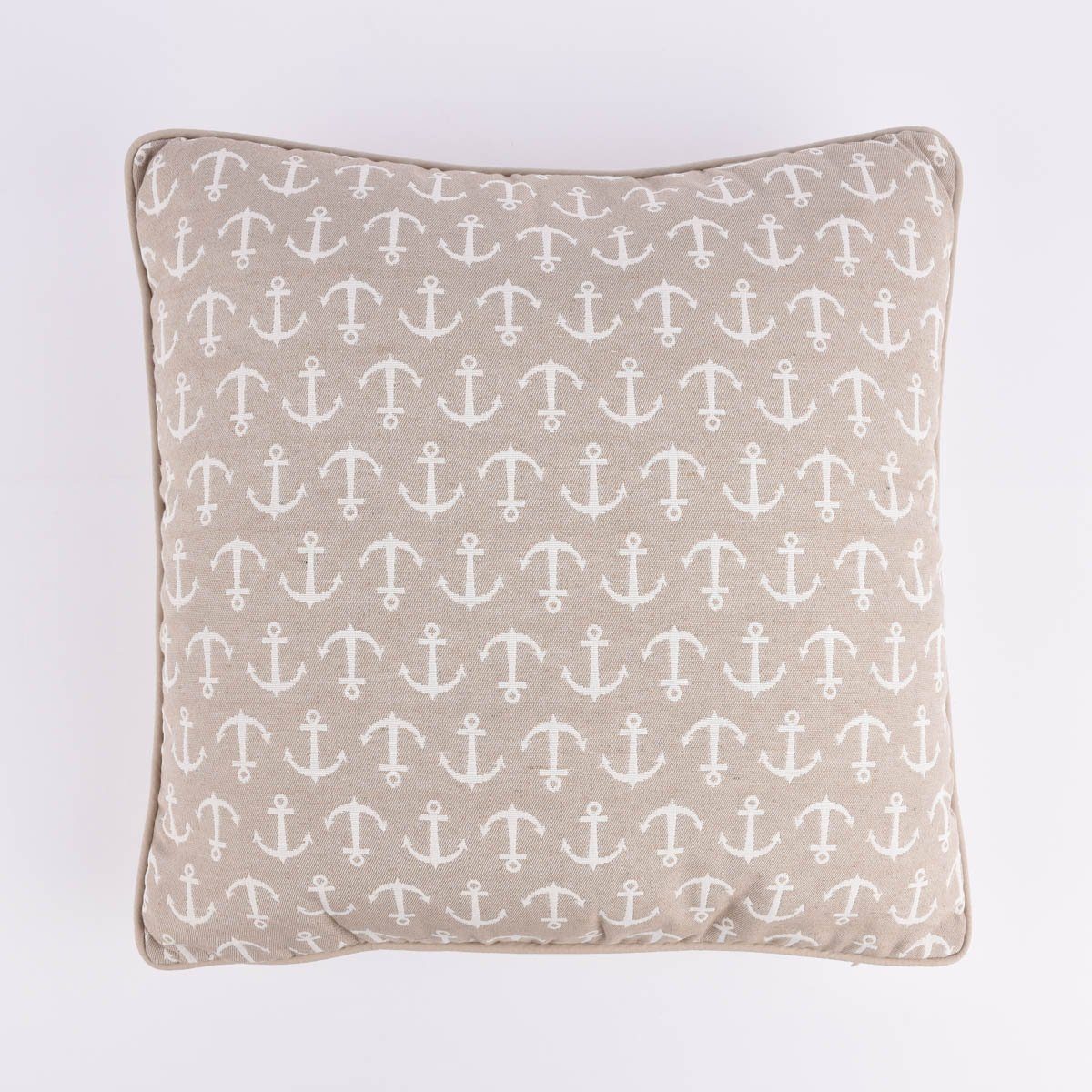 SCHÖNER LEBEN. Декоративные подушки Deko Подушки mit Kederumrandung Anker zweiseitig natur ecru 45x45cm