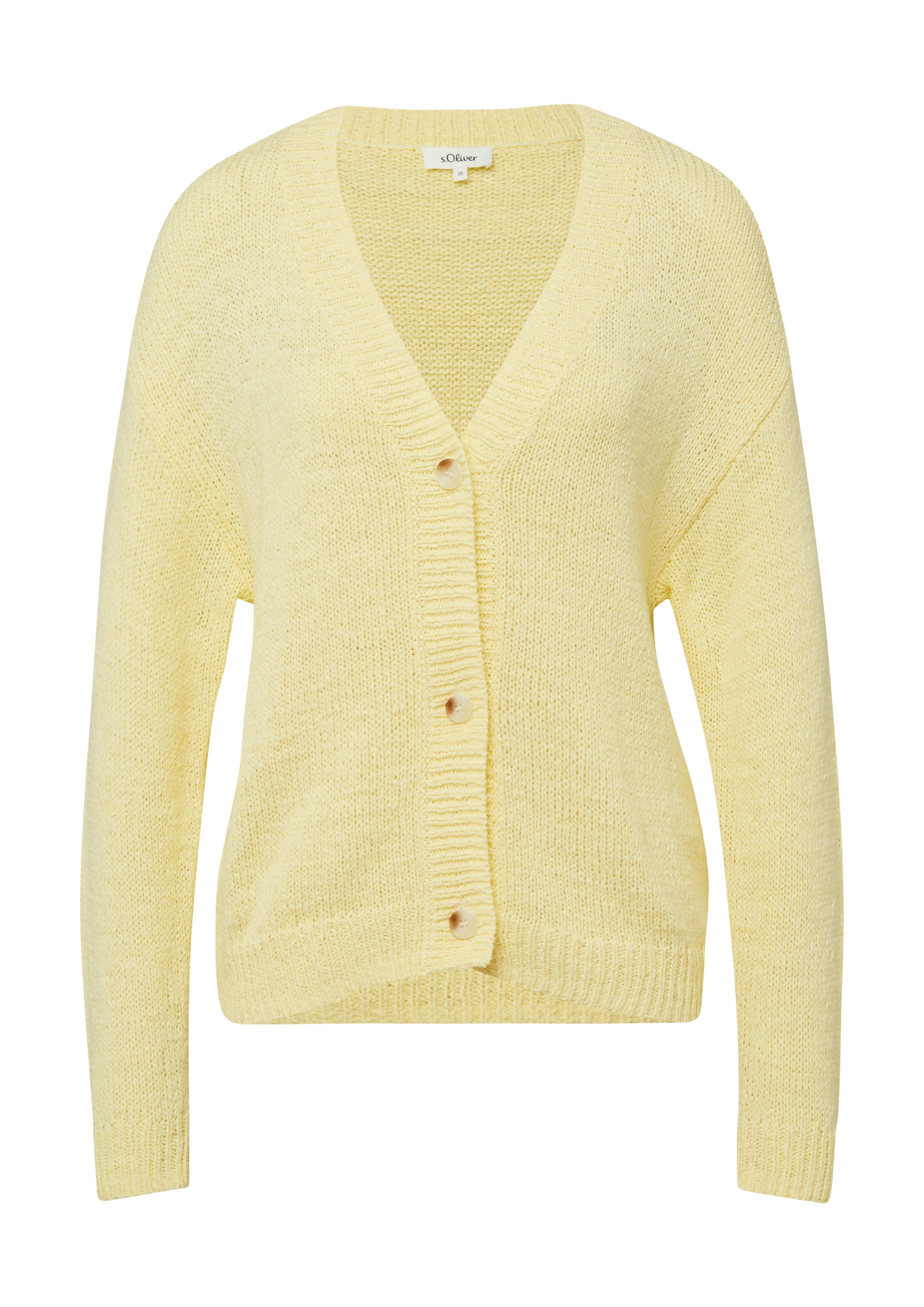 s.Oliver Strickjacke mit V-Ausschnitt