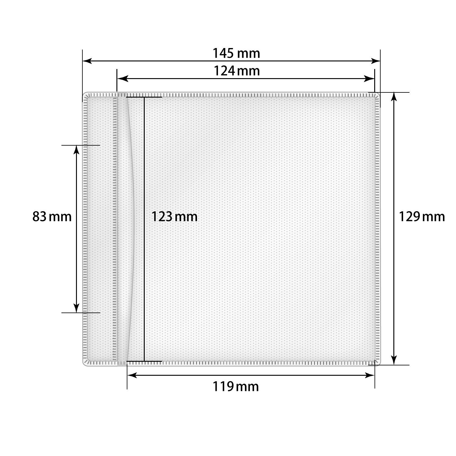 ENERGMiX CD-Hülle 100 Doppel CD / DVD Hüllen Plastik 2 Fach Folienhüllen schwarz oder, abheftbar Folienhüllen Aufbewahrung Sleeve Weiß 2 Fach – Bild 4 von 4
