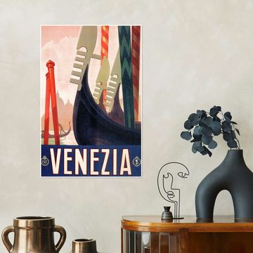 Posterlounge Poster Master Collection, Venedig, Italien, Badezimmer Vintage Illustration