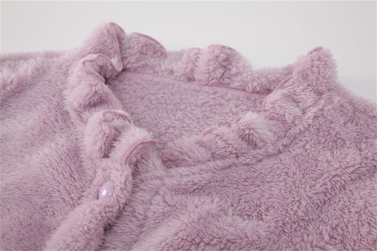 Hause zu und für carefully bequeme, Warme tragbare Damenbademantel selected Damen-Flanellkleidung