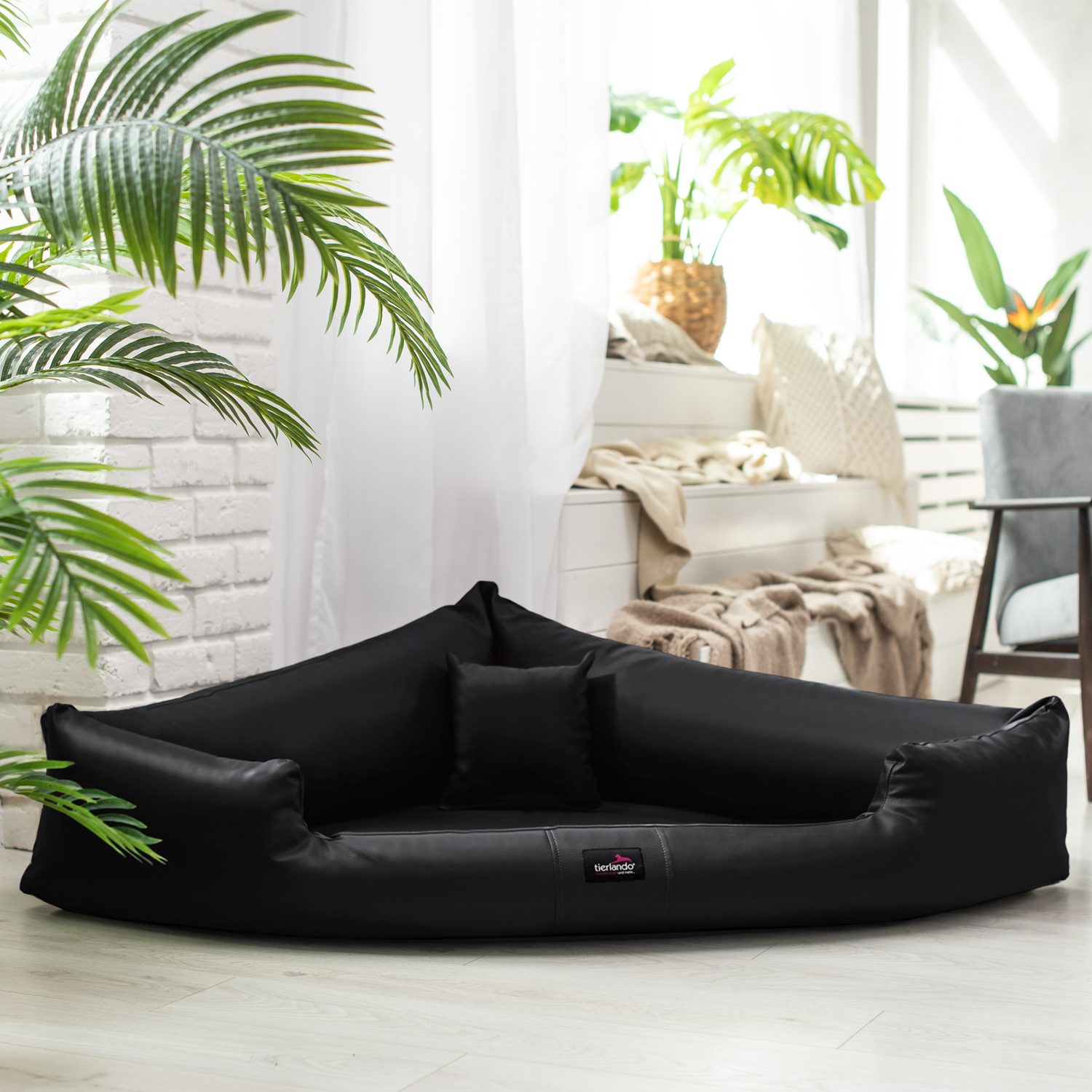 tierlando® Tierbett TRIVIA EASY CLEAN Orthopädisches Eckhundebett