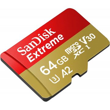 Sandisk microSDXC Extreme 64 GB - Speicherkarte - rot/gold Speicherkarte