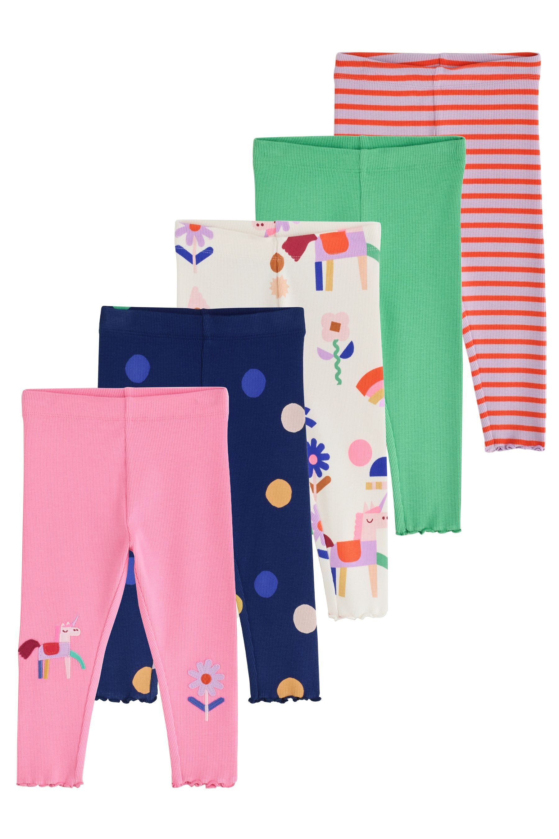 Next Leggings Gerippte Leggings im 5er-Pack (5-tlg)
