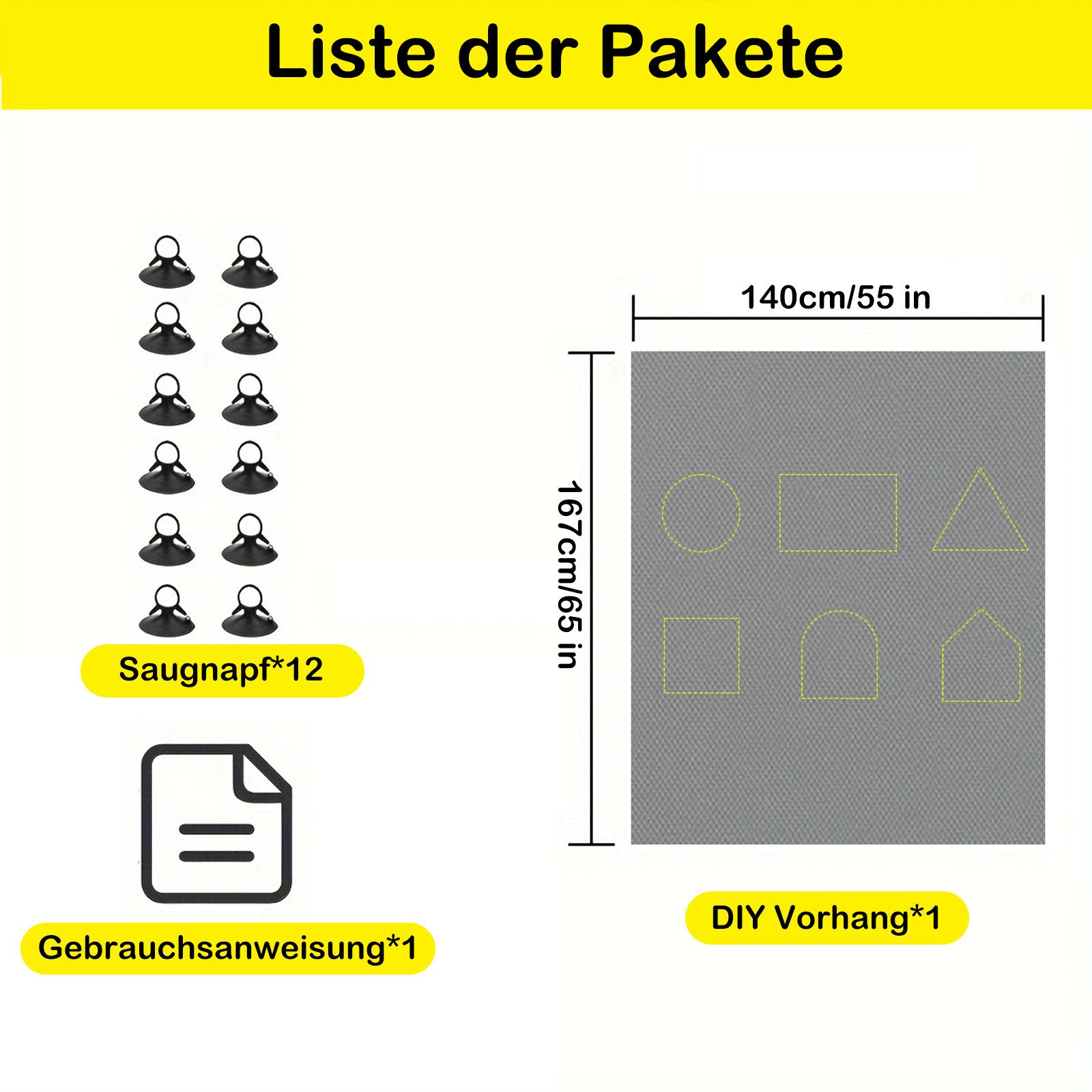 Verdunklungsrollo Verdunklungsstoff ohne Bohren mit Saugnäpfen Schneidbar F günstig online kaufen