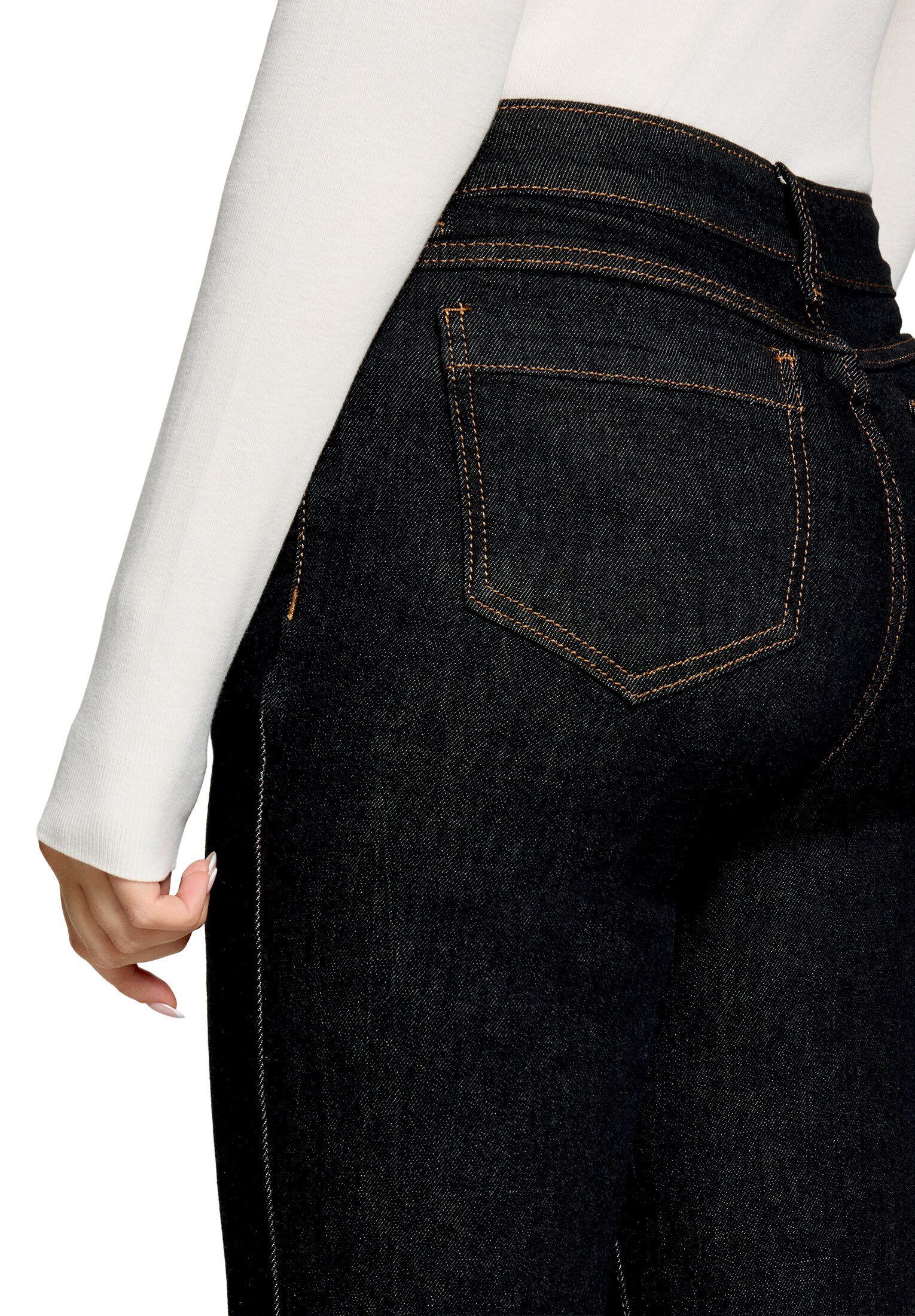 Cartoon Stretch-Jeans Damen mit Strass