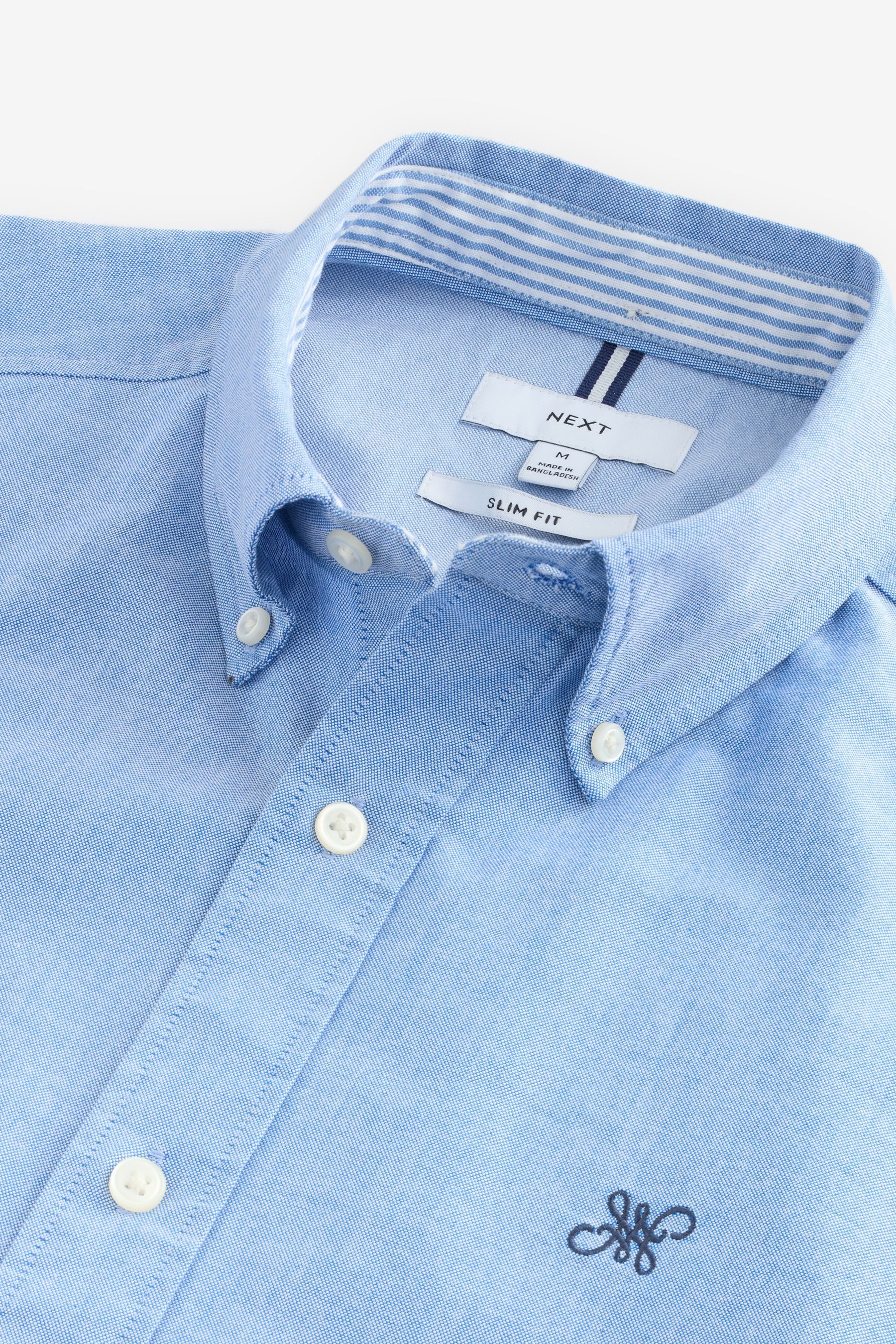 Next Kurzarmhemd Slim Fit Oxford-Kurzarmhemd au günstig online kaufen