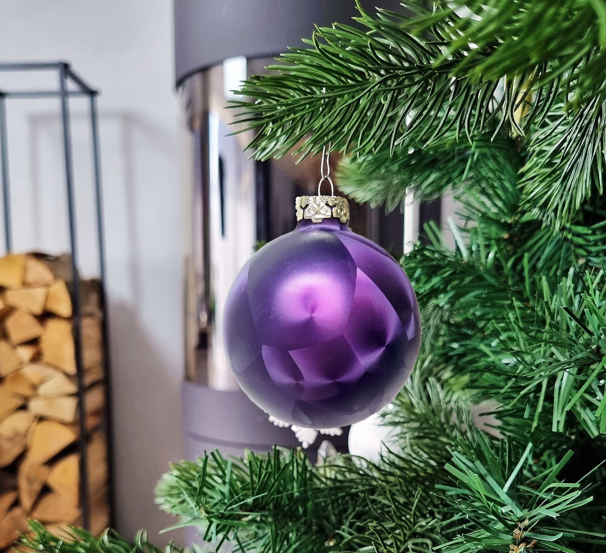 JACK Christbaumschmuck Glas Eislack Weihnachtsbaumkugeln 18 tlg. Set, einzigartige Unikate, Handarbeit, Made in Germany, inkl. Haken