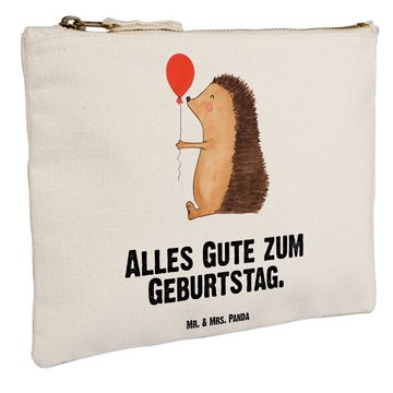 Mr. & Mrs. Panda Kosmetiktasche Grösse XL Große Igel Luftballon - Weiß - Geschenk, Makeup, Tiermotive (1-tlg), Charmantes Design