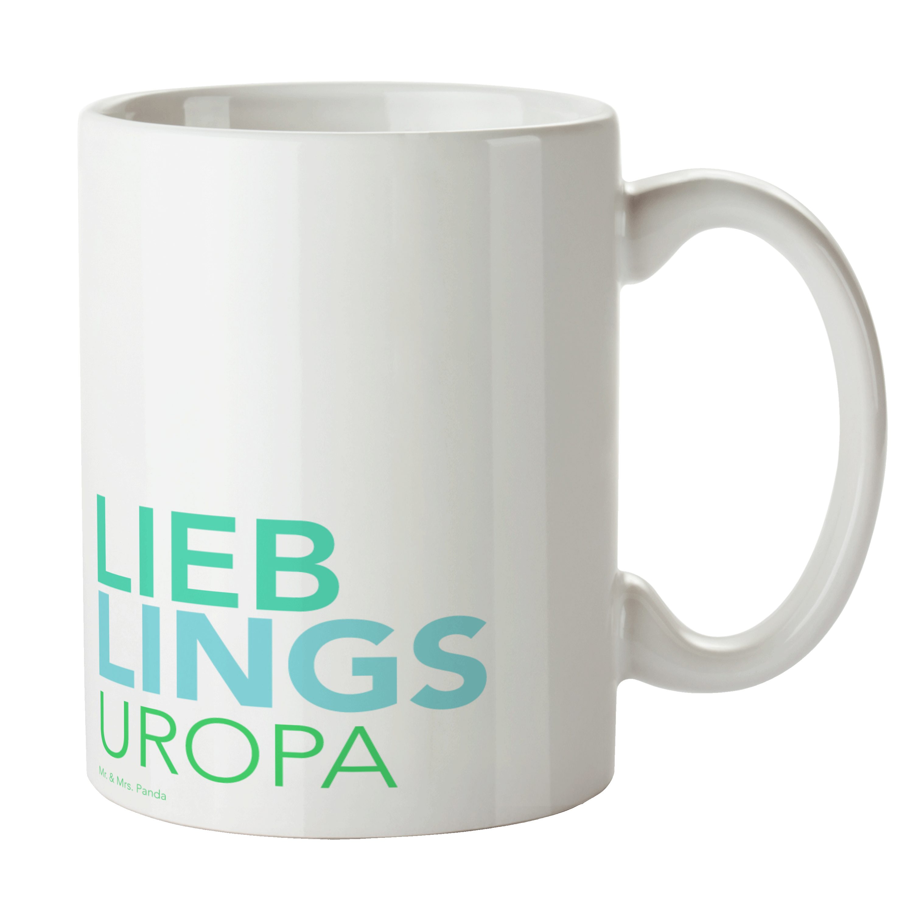 Mr. & Mrs. Panda Tasse »Uropa Weiß Geschenk, Grossvater, Becher