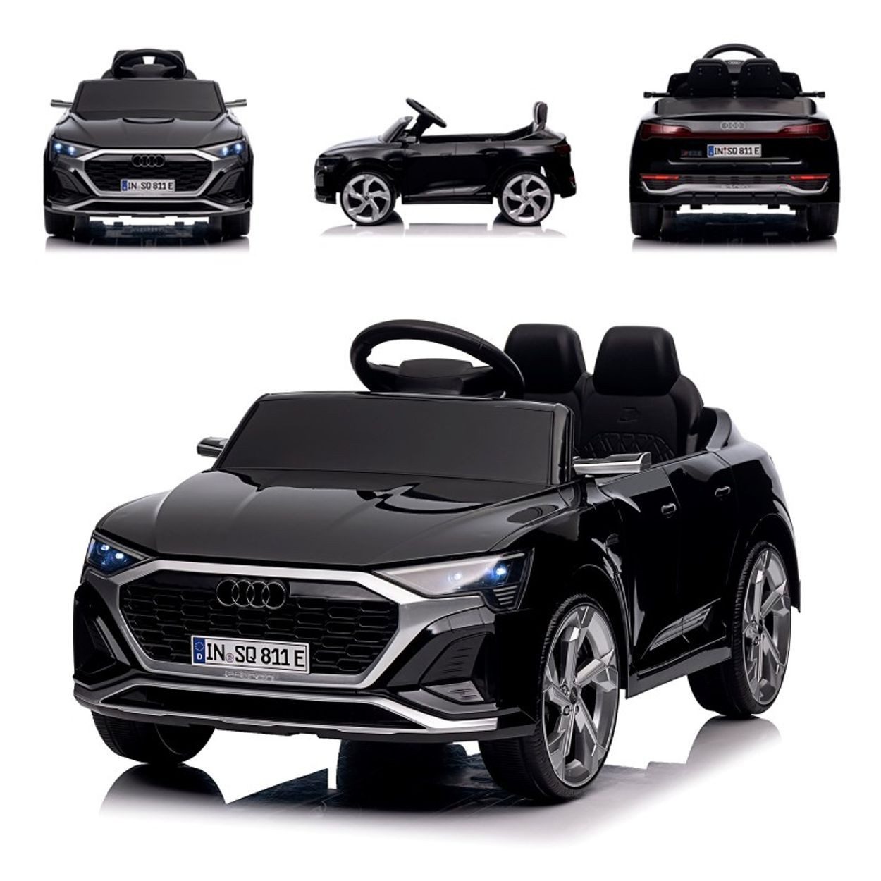 Chipolino Elektro-Kinderauto Elektroauto SUV Audi SQ8, Belastbarkeit 30 kg, Fernbedienung Doppelmotorantrieb Gurt