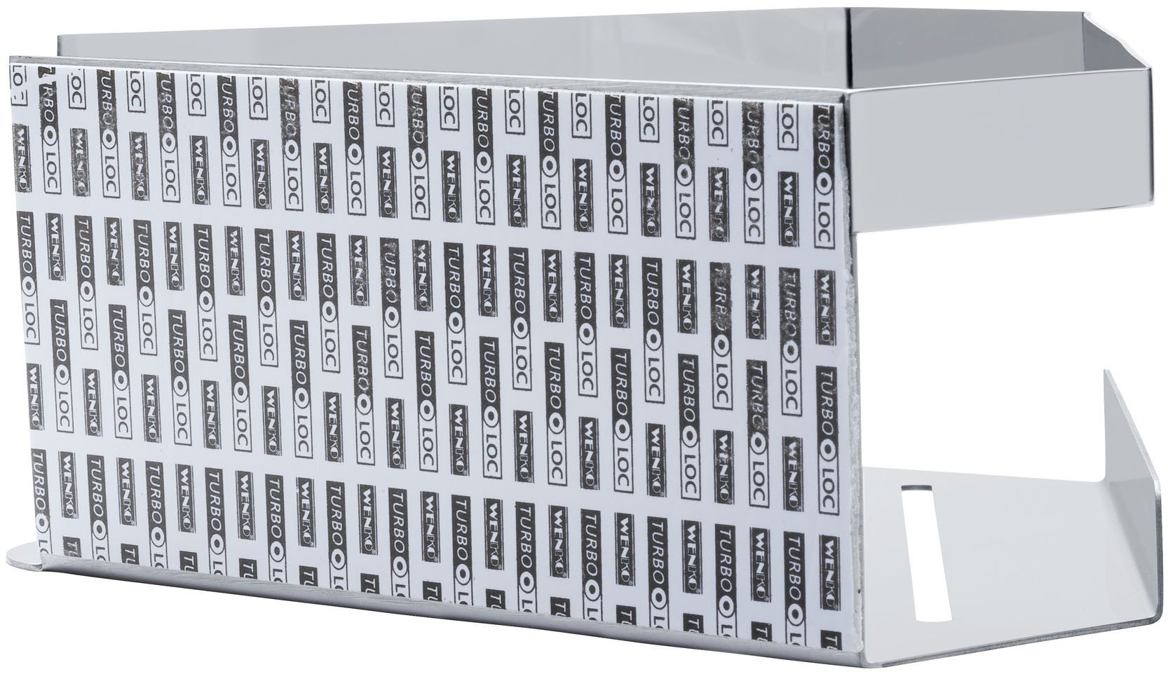 SCHÖNER WOHNEN-Kollektion Eckregal »Meleto«, Eckablage aus Edelstahl fürs Bad, Anbringung ohne Bohren mit Klebepad