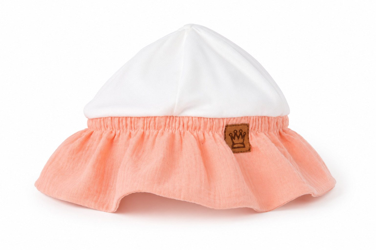La Bortini Fischerhut Baby Mütze Sommermütze für Neugeborene (aus Musselin und Interlock, für Mädchen) aus Baumwolle, 32 bis 52cm