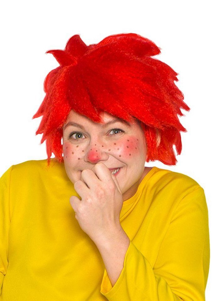 Maskworld Kostüm Pumuckl Perücke, Originalperücke für Erwachsene zu 'Meister  Eder und sein Pumuckl'