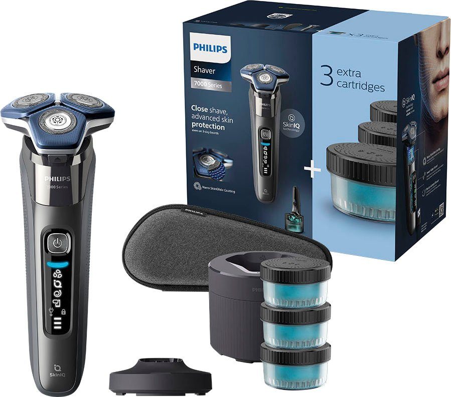 Philips Elektrorasierer Shaver Series 7000 S7887/63, Reinigungsstation, aus günstig online kaufen