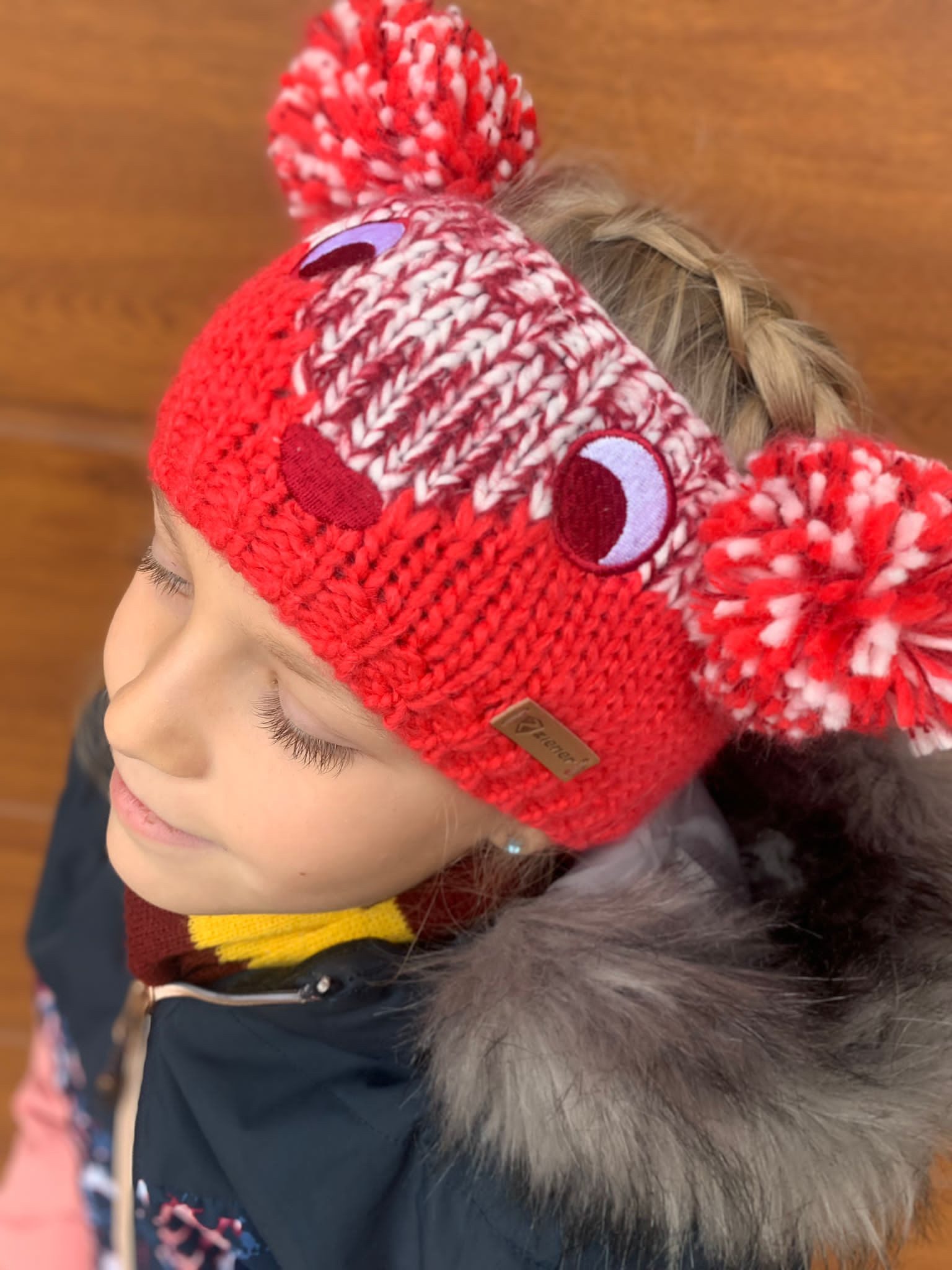 Ziener Stirnband Strickstirnband Inaga neon pink Kinder