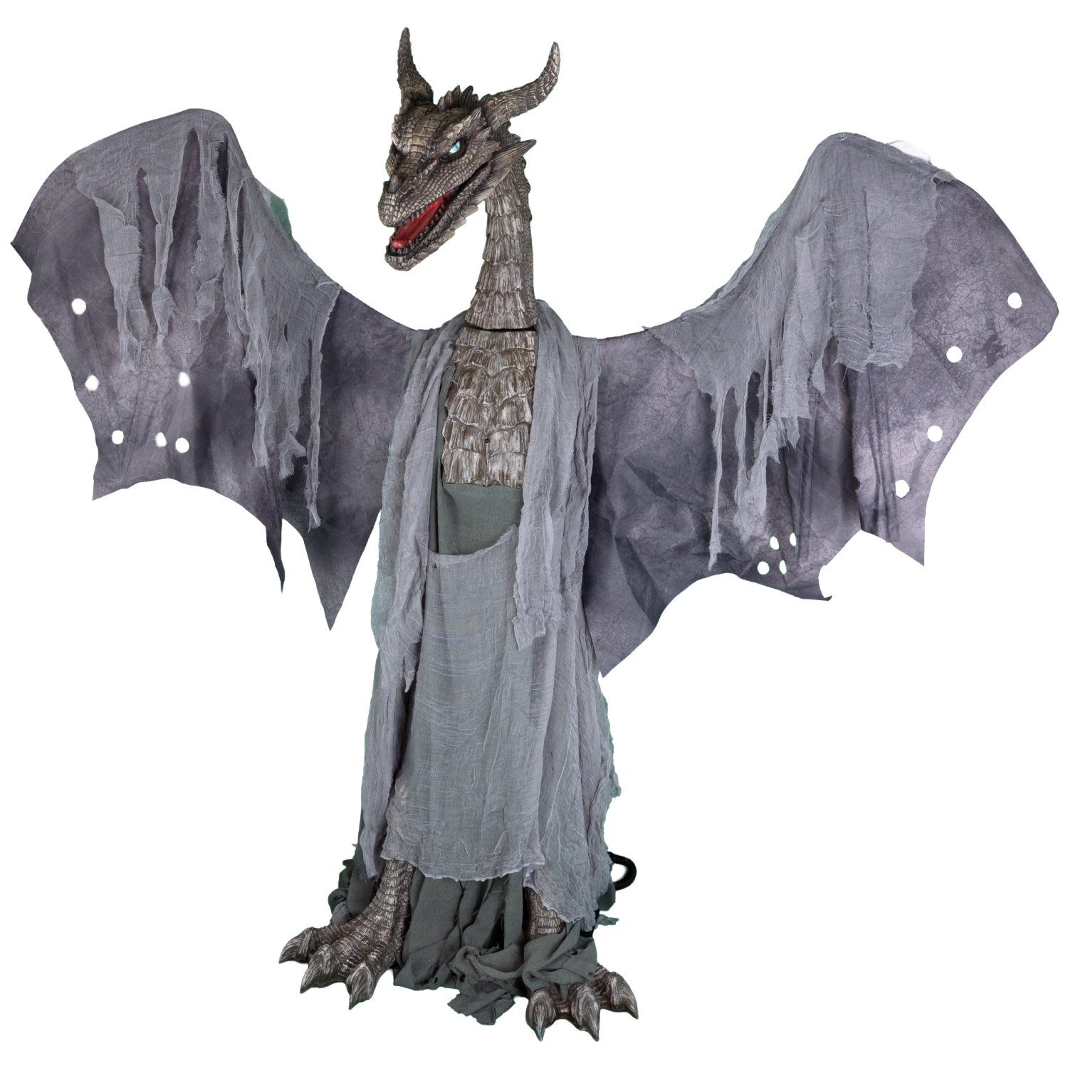 Funny Fashion Dekoobjekt Drache mit Licht, Bewegung und Ton - 187 cm, Hall – Bild 2 von 5