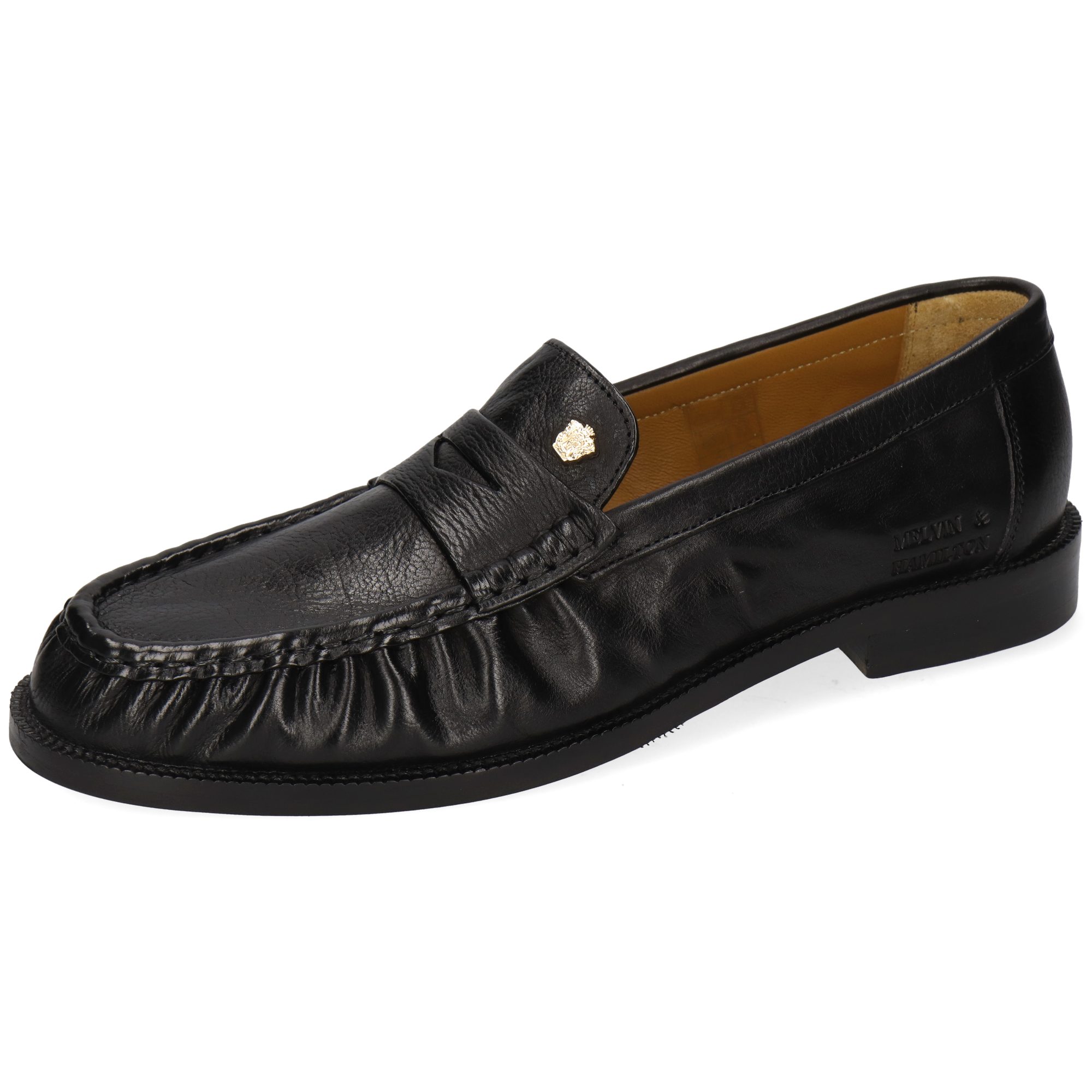 Melvin & Hamilton Kamilla 1 Leder-Loafers für Damen Loafer Flache Absätze, Echtes Leder, Vegetabile Gerbung
