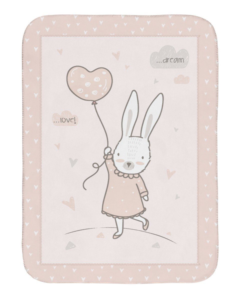 Babydecke Babydecke Super Soft 110x140cm, Kikkaboo, kuschelige Babydecke aus Fleece rosa