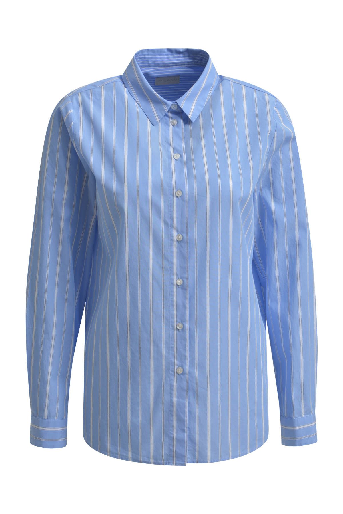 Hemdbluse BLOUSE W COLLAR AND AZUR PRINT