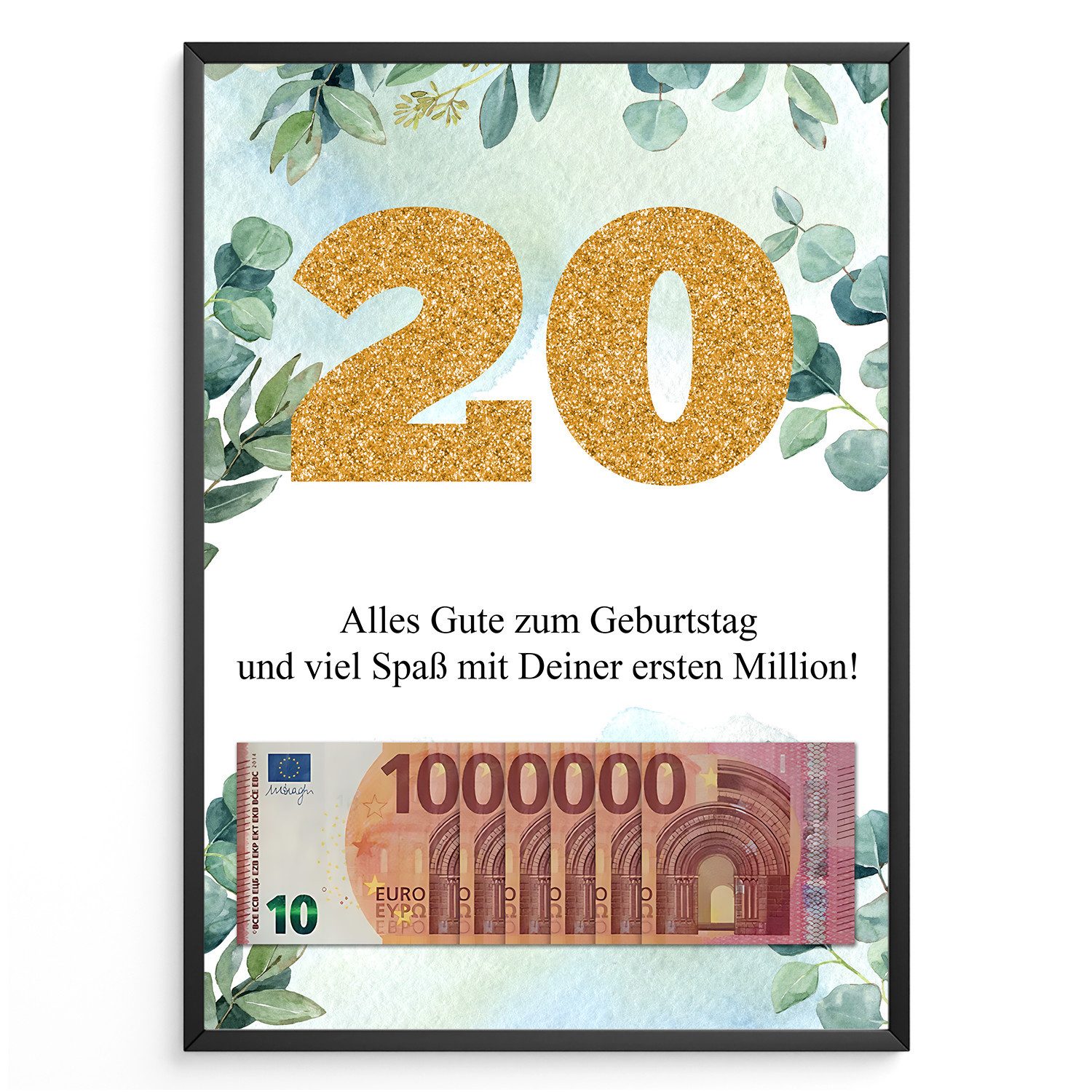 Tigerlino Poster Geldgeschenk Geburtstag Frauen Männer günstig online kaufen