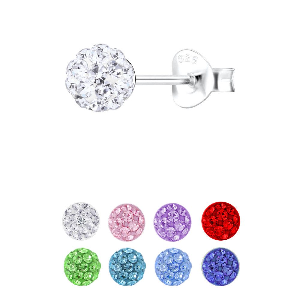 ALEXANDER YORK Paar Ohrstecker BALL KRISTALL, 8-tlg., 925 Sterling Silber günstig online kaufen