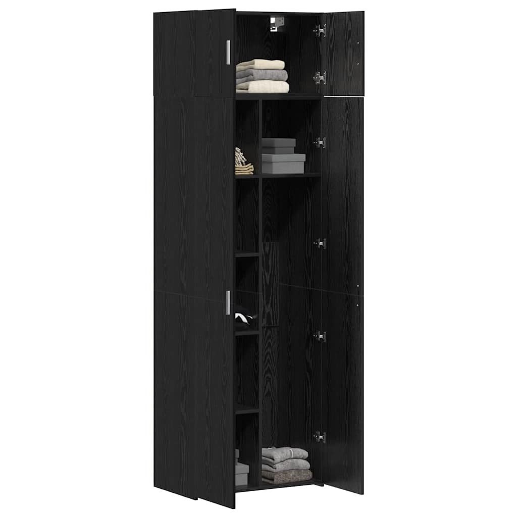 vidaXL Sideboard Badschrank Schwarz Eichen-Optik 70 günstig online kaufen