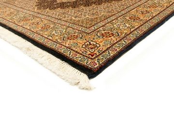 Wollteppich Mahal Teppich handgeknüpft schwarz, morgenland, rechteckig, Höhe: 8 mm, handgeknüpft