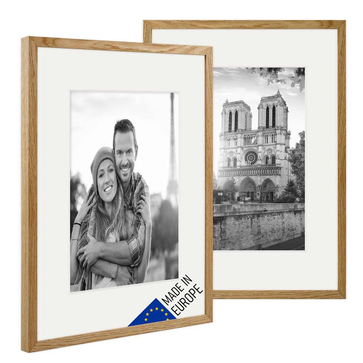 PHOTOLINI Bilderrahmen 2er Set Echtholz mit günstig online kaufen