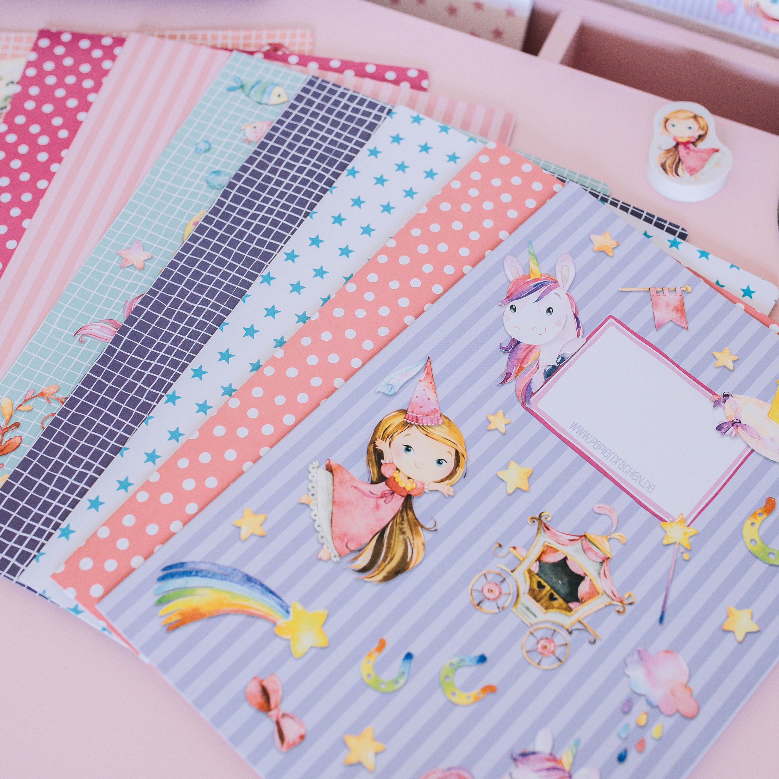 PAPIERDRACHEN Schulheft Heftumschläge - DIN A4, Papierheftumschläge