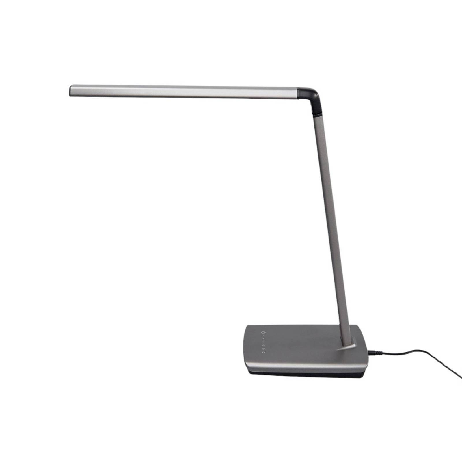 Lindby Schreibtischlampe Kuno, LED, Kunststoff Alu warmweiß IP20, 1 x 8,2 W günstig online kaufen