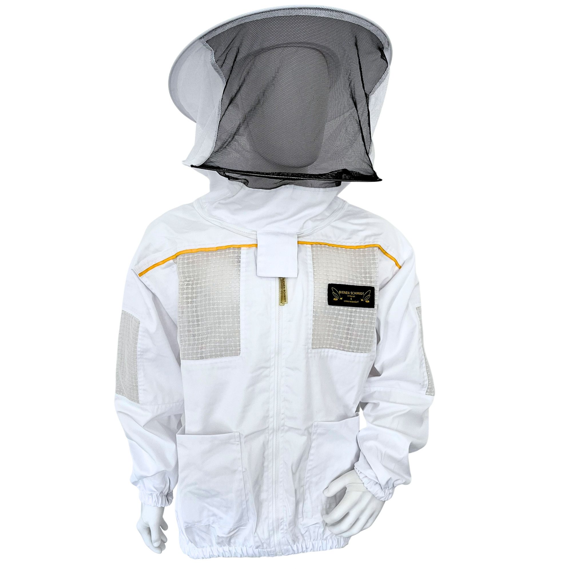 Arbeitsjacke Imkerschutzjacke LOW-AIR mit integriertem Schleier & Reißverschluss