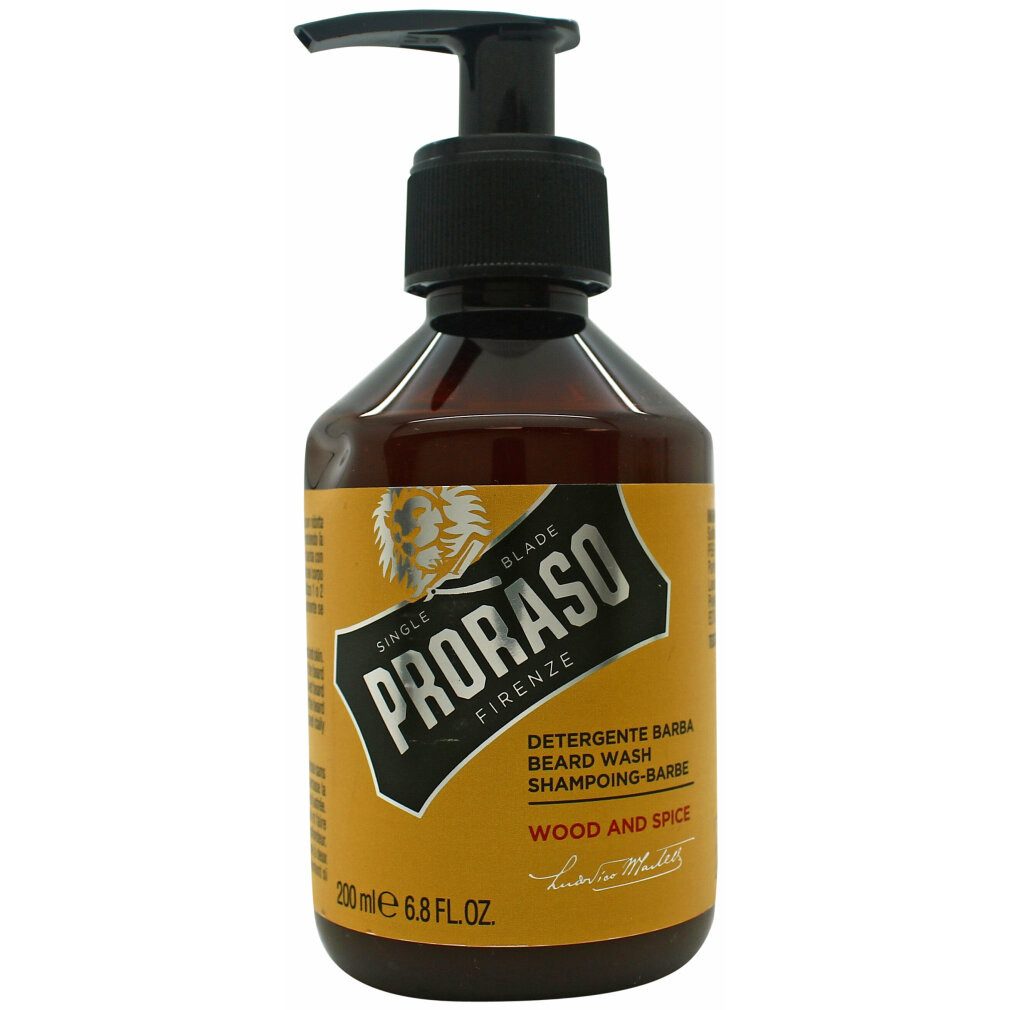 PRORASO Haarshampoo Bartshampoo Wood and Spice (200ml)