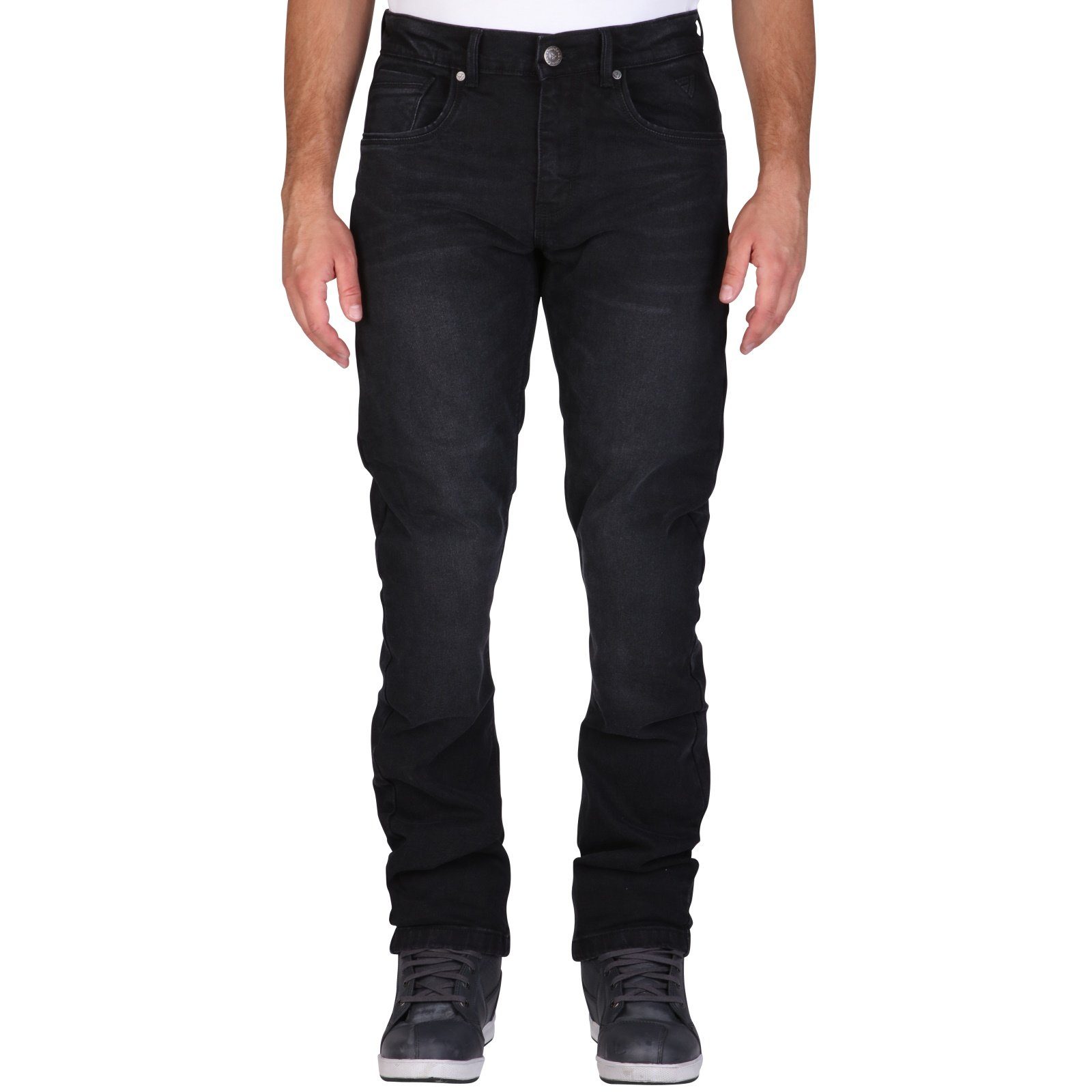 Modeka Motorradhose Soft II Glenn Wash Herren Black Modeka Jeans